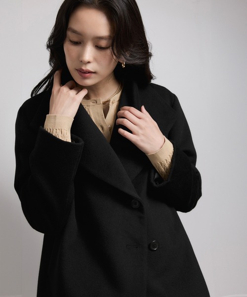 ROPE'（ロペ） ステンカラーコート コート プレミアムカシミヤ