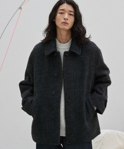 WYM LIDNM ブルゾン アウター SHAGGY SHORT SOUTIEN COLLAR BLOUSON