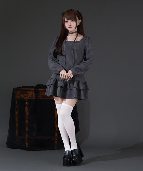 Pal elfy ワンピース クラシカルシャツレイヤードワンピース