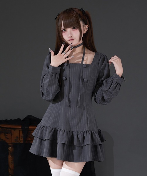 Pal elfy ワンピース クラシカルシャツレイヤードワンピース