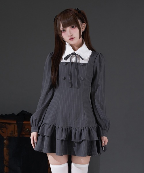 Pal elfy ワンピース クラシカルシャツレイヤードワンピース