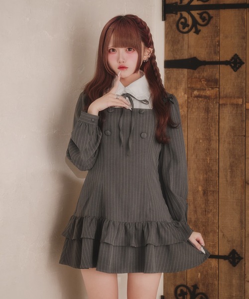 Pal elfy ワンピース クラシカルシャツレイヤードワンピース