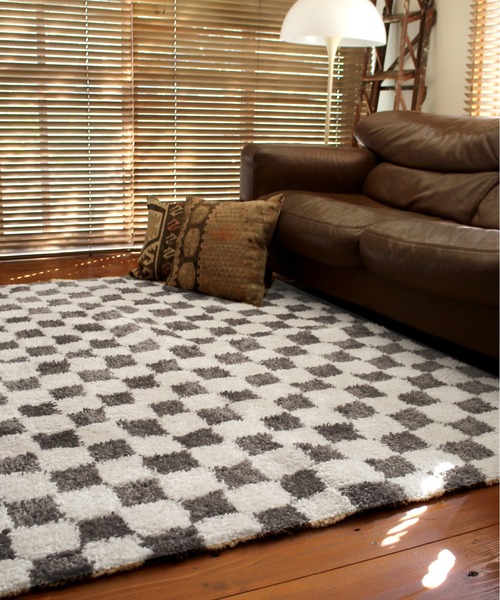 BRID（ブリッド） ラグ ラグマット .ブリッド モロッコ チェッカー