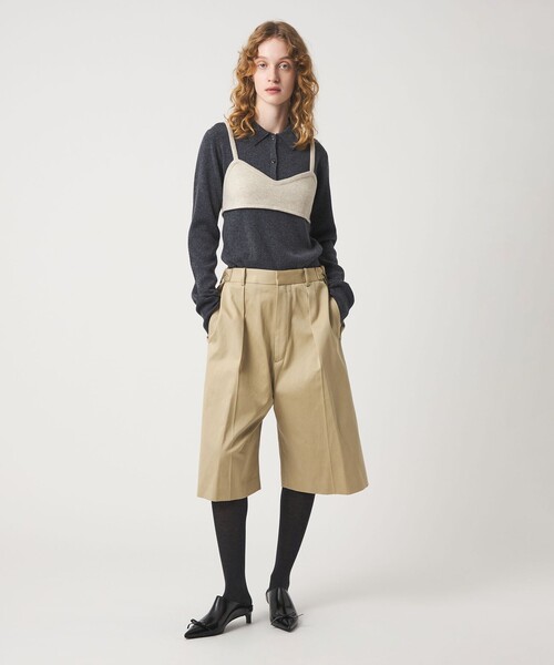 6 チノパン 「6(ROKU) 」コットン チノ ショートパンツ 2 レディース