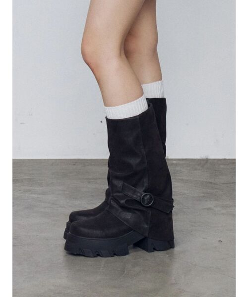 EMODA（エモダ） ブーツ カバータンクブーツ レディース : ZOZOTOWN