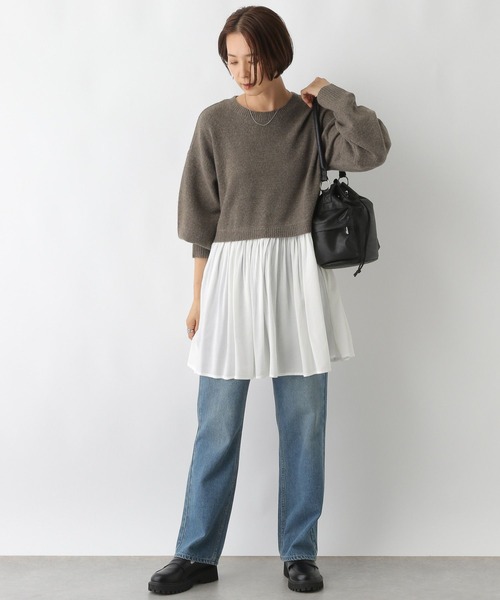 LEPSIM（レプシィム） チュニック ニットドッキングチュニック