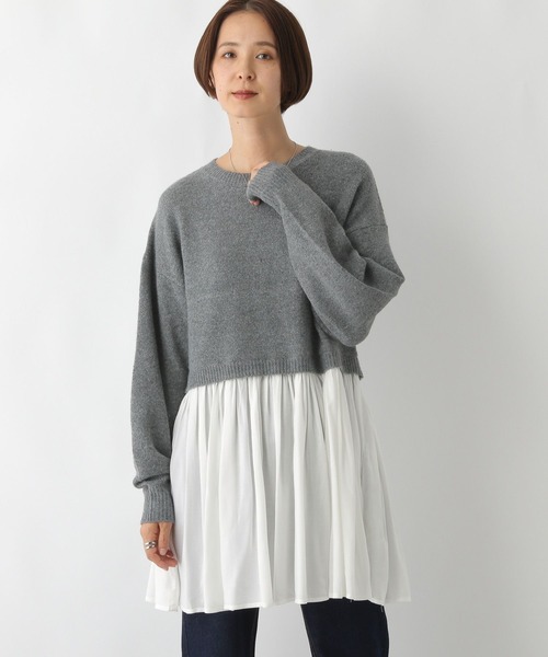 LEPSIM（レプシィム） チュニック ニットドッキングチュニック