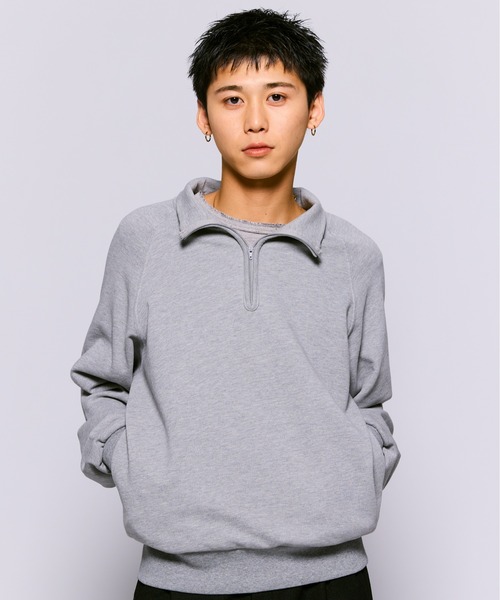 THE BOLDMAN トレーナー スウェット Halfzip Raglan Sweat / ハーフ