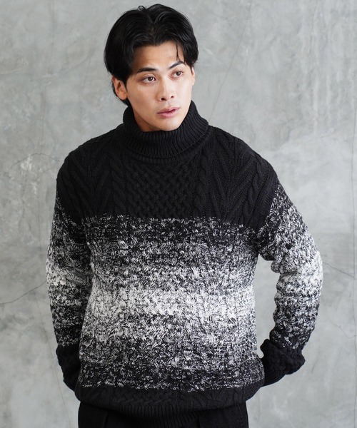 roshell（ロシェル） セーター ニット ローゲージ タートルネック