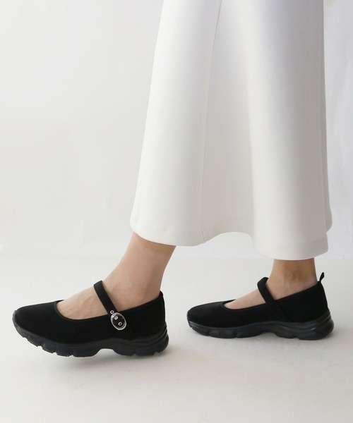 Fin（フィン） スニーカー メリージェーン厚底スニーカー「低反発