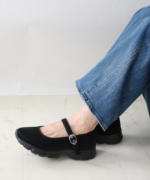 Fin（フィン） スニーカー メリージェーン厚底スニーカー「低反発