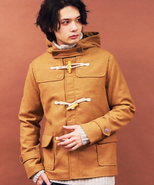 8 ダッフルコート コート ダッフルコート ウール メルトン ショート