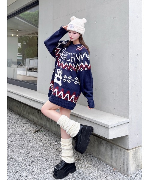 Darich（ダーリッチ） ニット セーター ノルディックベアニットプル