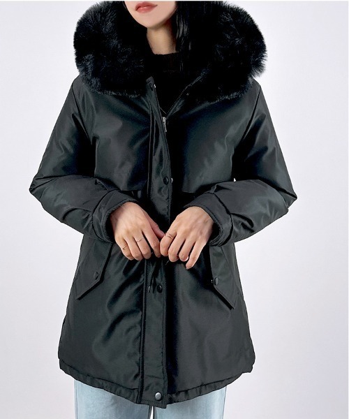 CLOTHY モッズコート コート 「ふわふわファーで包まれる、冬映え