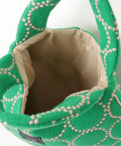 mina perhonen（ミナペルホネン） tambourine ハンドバッグ - グリーン