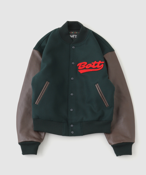 BoTT（ボット） スタジャン WOLF VARSITY JACKET メンズ : ZOZOTOWN