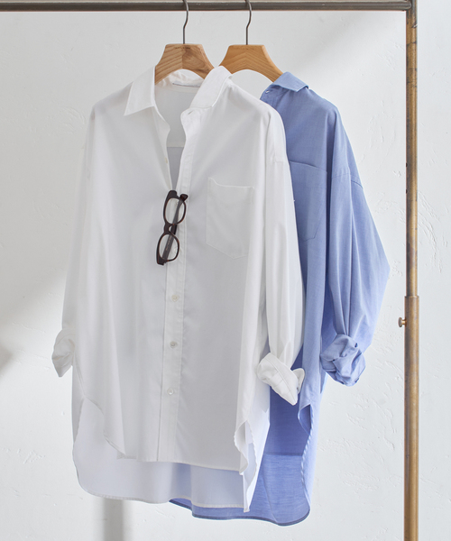 FRAMeWORK（フレームワーク） ブラウス シャツ コットンロングシャツ