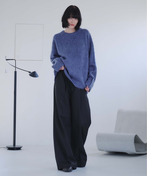 selle glant（セレグランテ） セーター ニット LONG SLEEVE WOOL MIXED
