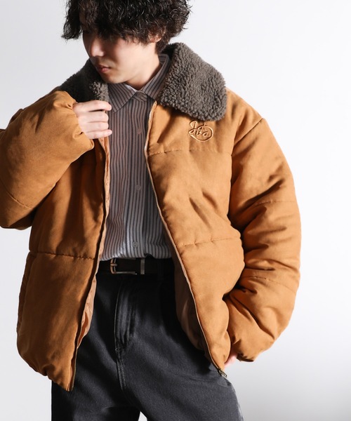 Java ブルゾン アウター 「Javaジャバコラボ」軽くてあったか。襟ボア