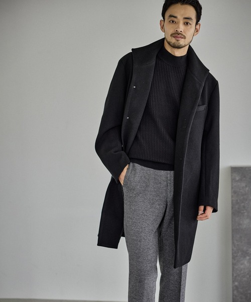 JUN STANDARD PICKS コート ジャケット ウールライクスタンドコート