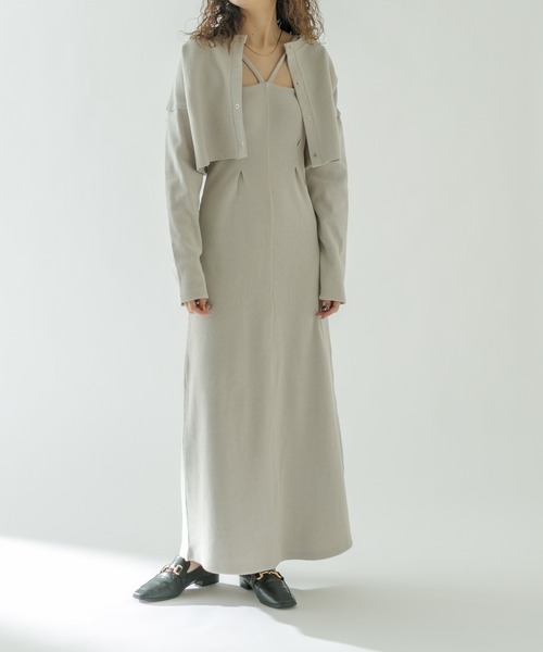 mystic（ミスティック） ワンピース メランジワンピカーディガンSET