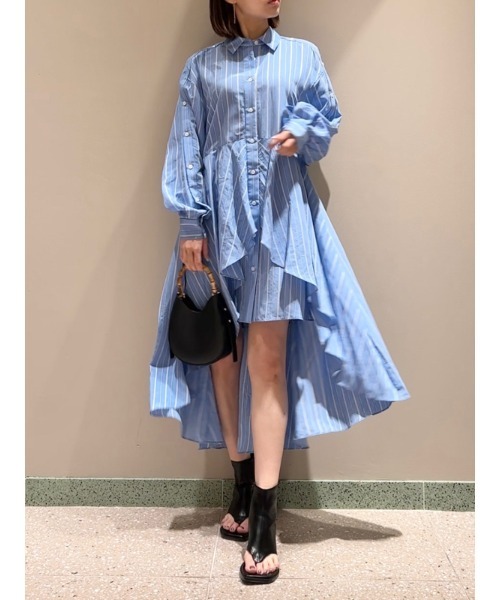 SNIDEL（スナイデル） シャツワンピース 0 ブルー レディース