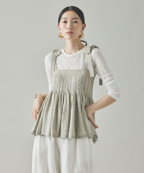 Curensology（カレンソロジー） キャミソール /ウールリネンキャミ