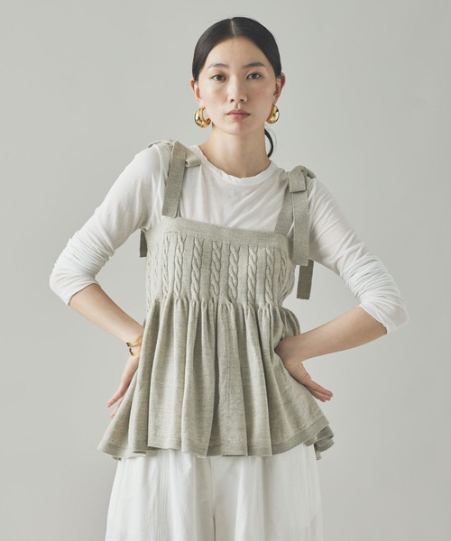 Curensology（カレンソロジー） キャミソール /ウールリネンキャミ