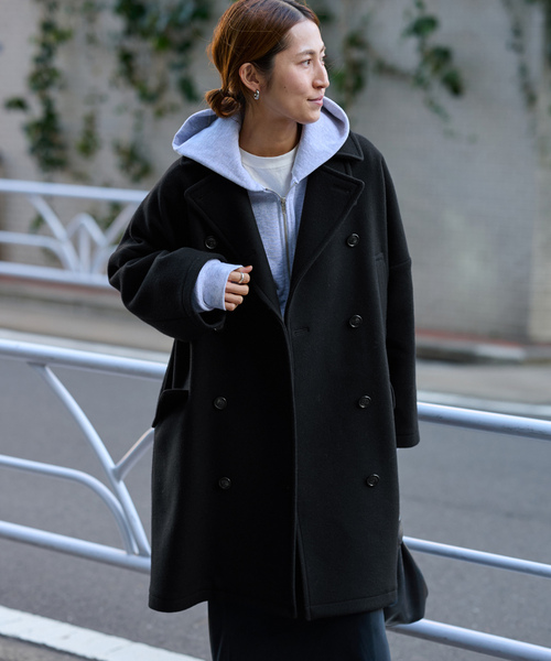 FRAMeWORK（フレームワーク） ピーコート - ネイビー レディース