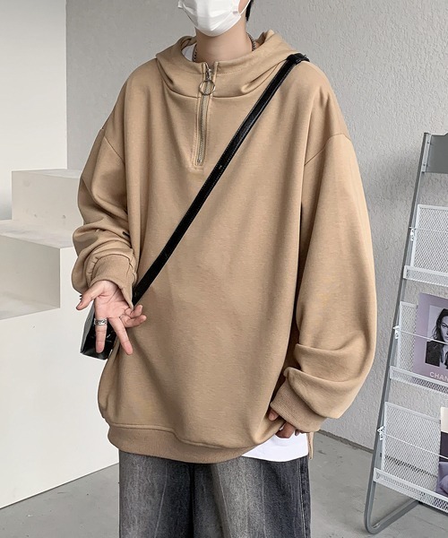 パーカー 「FVLMEN」halfzip sweat pullover parker/ハーフジップ