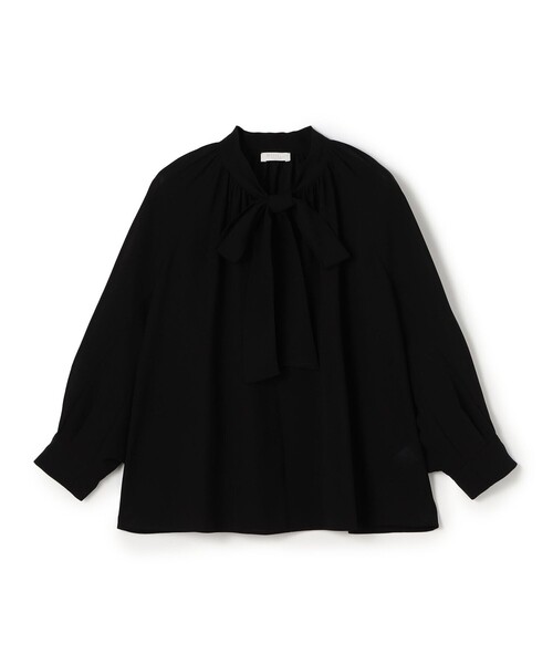 Ballsey（ボールジィ） ブラウス シャツ シアートロピカル ボウタイ