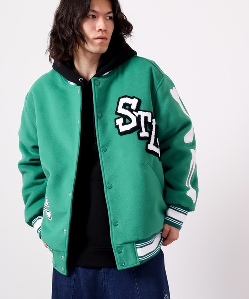 RE730 スタジャン ビッグロゴ バーシティ スタジャン アワード