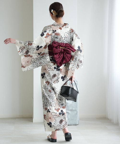 utatane 浴衣 ひとりで着れる！かんたん二部式浴衣セット 国内染色