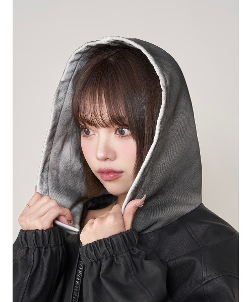 Darich（ダーリッチ） コート アウター スウェットフーディーレザー