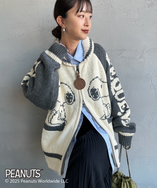 SEQUENZE ニット セーター 「SEQUENZ/シークエンズ」 SNOOPY ワイド