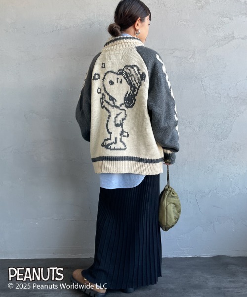 SEQUENZE ニット セーター 「SEQUENZ/シークエンズ」 SNOOPY ワイド