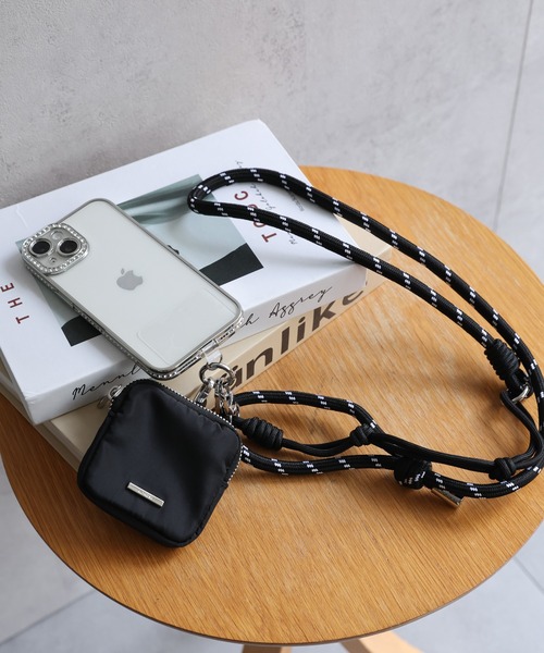 sakishimatokyo 「マルチWAY」ポーチ付き配色ストラップ/スマホ