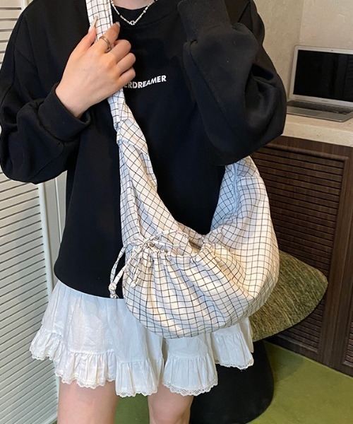 ショルダーバッグ バッグ チェック柄ショルダーバッグ レディース
