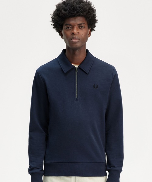FRED PERRY（フレッドペリー） トレーナー スウェット Zip Neck Collar