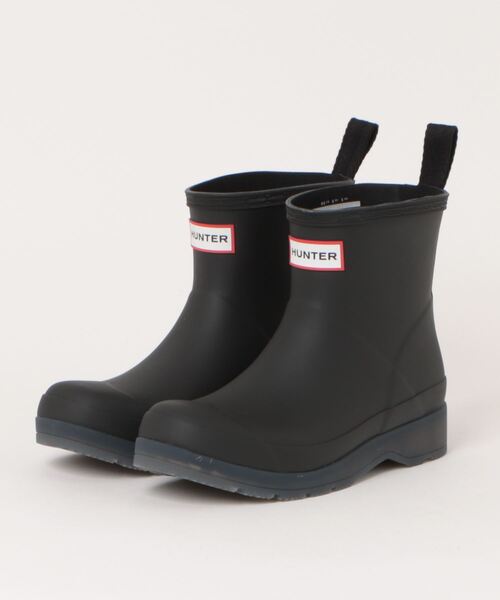 HUNTER（ハンター） 長靴 レインブーツ W PLAY SHORT TRANSLUCENT