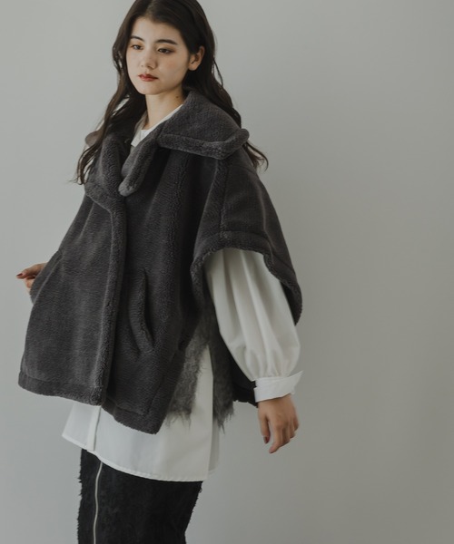 rectangle（レクタングル） ポンチョ テディベアポンチョコート