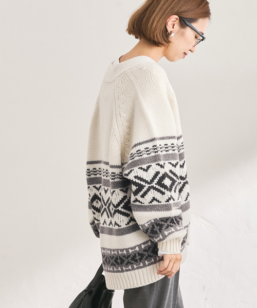 FRAMeWORK（フレームワーク） カーディガン 「追加」ジャガード