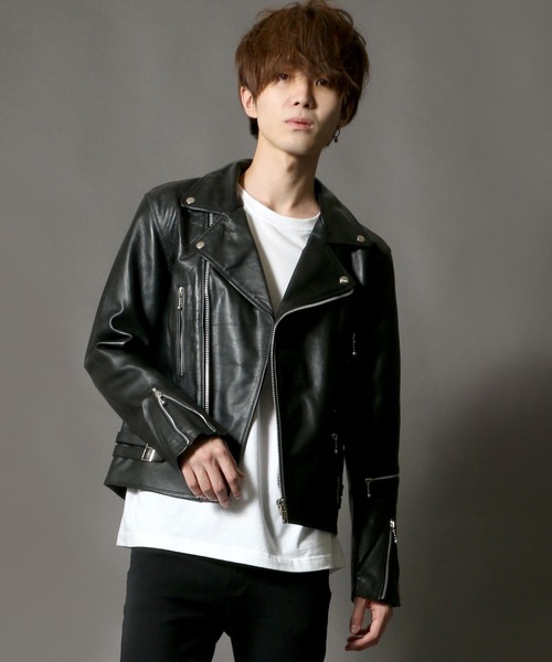 SITRY（シトリー） 革ジャン ライダース Real leather Cowhide UK