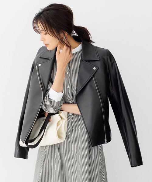 レザージャケット ライダース ラムレザー ジャケット レディース