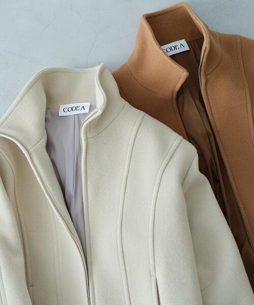 CODE A コート アウター wool volume short coat レディース