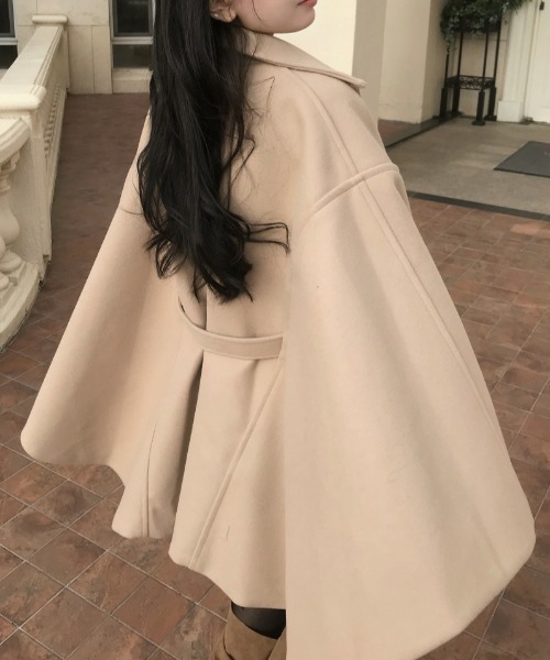 TOMORROWLAND collection ポンチョ スーパーダブルフェイス