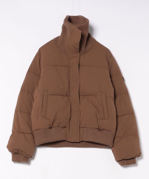 Desigual（デシグアル） ダウンコート ダウンジャケット ニット襟 中綿