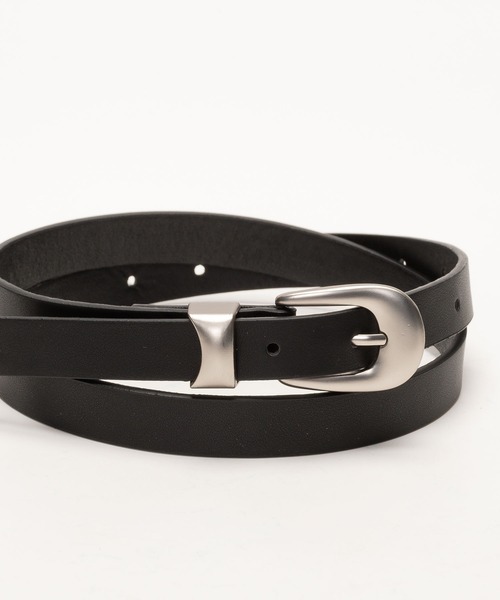 SVEC（シュベック） ベルト シルバーメタル 3ピースバックル ナロー