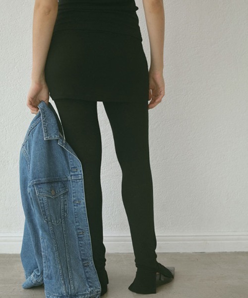 ETRE TOKYO（エトレトウキョウ） レギンス スパッツ カットソースリム