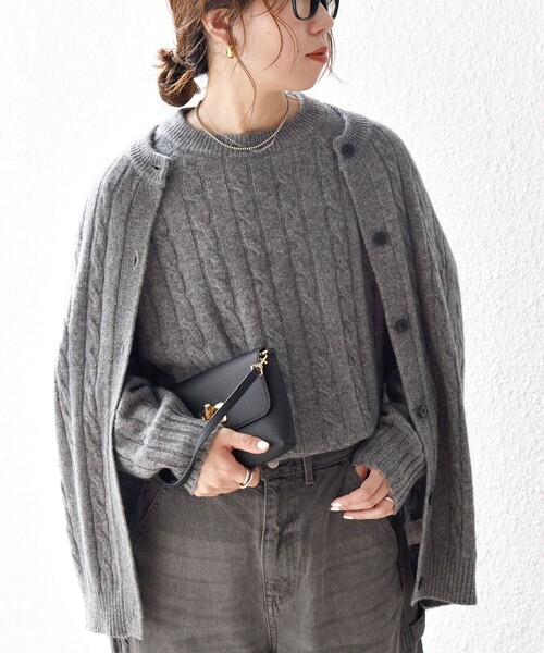 SHIPS any ニット セーター 「WEB限定」SHIPS any:「手洗い可能」ヤク